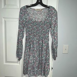 Ruched floral girly dress